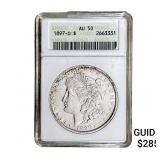 1897-O Morgan Silver Dollar ANACS AU50