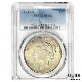1923-S Silver Peace Dollar PCGS MS63