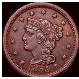 1853 Braided Hair Large Cent CLOSELY UNCIRCULATED