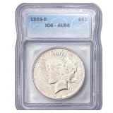 1923-D Silver Peace Dollar ICG AU55