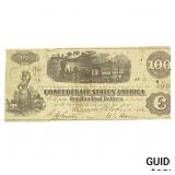 1864 $100 Confederate States America Richmond