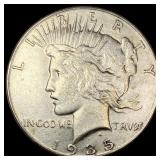 1935 Silver Peace Dollar CHOICE AU