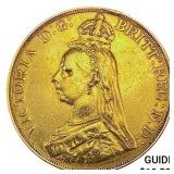 1887 Great Britain 1.1775oz Gold 5 Pounds LIGHTLY
