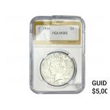 1934-D Silver Peace Dollar PGA MS66
