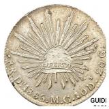 1885Do MC Mexico Silver 8 Reales CLOSELY UNCIRCULA