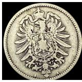 1875-A Germany Silver 1 Reichsmark NEARLY UNCIRCUL