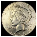 1935-S Silver Peace Dollar CLOSELY UNCIRCULATED