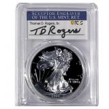 1999-P Silver Eagle PCGS PR70 DCAM Thomas D Rogers