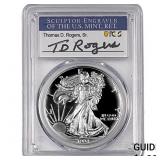 1994-P Silver Eagle PCGS PR70 DCAM Thomas D Rogers