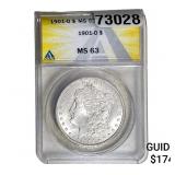 1901-O Morgan Silver Dollar ANACS MS63
