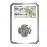 Roman Valerian II 256-258 AD Bi Dbl-Denarius NGC