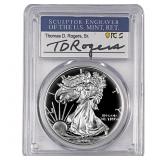 1999-P Silver Eagle PCGS PR70 DCAM Thomas D Rogers