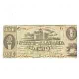 1863 $1 State of Alabama