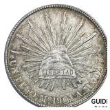 1901Mo AM Mexico Silver Peso CHOICE AU