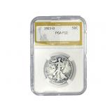 1921-D Walking Liberty Half Dollar PGA F12