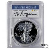 1989-S Silver Eagle PCGS PR70 DCAM Thomas D Rogers