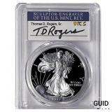 1999-P Silver Eagle PCGS PR70 DCAM Thomas D Rogers