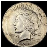 1935-S Silver Peace Dollar CLOSELY UNCIRCULATED