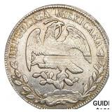 1878Zs JS Mexico Silver 8 Reales NEARLY UNCIRCULAT