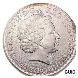 2015 Great Britain 1oz Silver 2 Pounds GEM BU