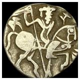 India Rajput 700-1000 Silver Jital NEARLY UNCIRCU