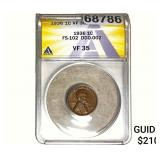 1936 Wheat Cent ANACS VF35 FS-102 DDO-002