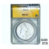 1902 Morgan Silver Dollar ANACS MS63