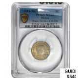 1954-Mo 5C Brass No Dot KM-426 PCGS MS64