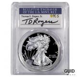 1999-P Silver Eagle PCGS PR70 DCAM Thomas D Rogers