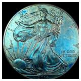 2014 Toned 1 oz Silver American Eagle $1 SUPERB GE