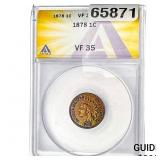1878 Indian Head Cent ANACS VF35