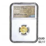 Byzantine Maur Tiberius 582-602 AD Gold Tremissis