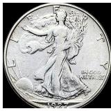 1927-S Walking Liberty Half Dollar NEARLY UNCIRCUL