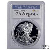1999-P Silver Eagle PCGS PR70 DCAM Thomas D Rogers