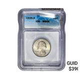 1935-S Washington Silver Quarter ICG MS65