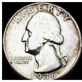1936-D Silver Washington Quarter CLOSELY UNCIRCUL