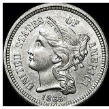 1865 Nickel Three Cent UNCIRCULATED