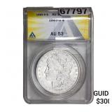1889-O Morgan Silver Dollar ANACS AU53