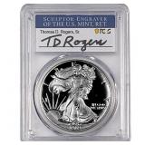1989-S Silver Eagle PCGS PR70 DCAM Thomas D Rogers