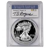 1994-P Silver Eagle PCGS PR70 DCAM Thomas D Rogers