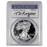 1999-P Silver Eagle PCGS PR70 DCAM Thomas D Rogers