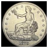 1876-S Silver Trade Dollar  NEARLY UNCIRCULATED