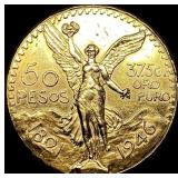 1946 Mexico Gold 50 Pesos UNCIRCULATED