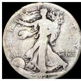 1921-S Silver Walking Liberty Half Dollar NICELY C