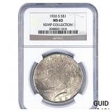 1926 Silver Peace Dollar NGC MS63 Kemp Collection