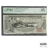 1896 $1 Sliver Certificate PMG CEF 45