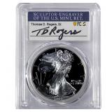 1999-P Silver Eagle PCGS PR70 DCAM Thomas D Rogers