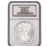 1992 Silver Eagle NGC MS69