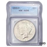 1923-D Silver Peace Dollar ICG AU55