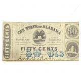 1863 50C State of Alabama